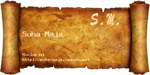 Suha Maja névjegykártya
